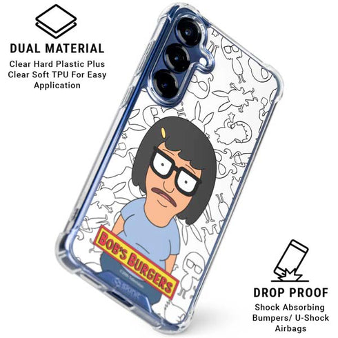 Bobs Burgers Tina Uhh Galaxy S25 Clear Case